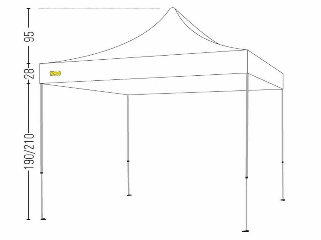 BERTONI PRO 3X3 AUTOMATIC FOLDING GAZEBO 