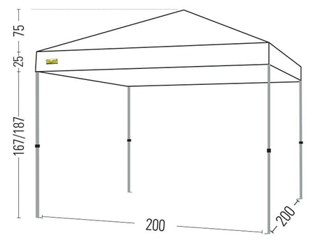 BERTONI RAPIDO 200 GAZEBO PIEGHEVOLE AUTOMATICO - TIMESPORT24