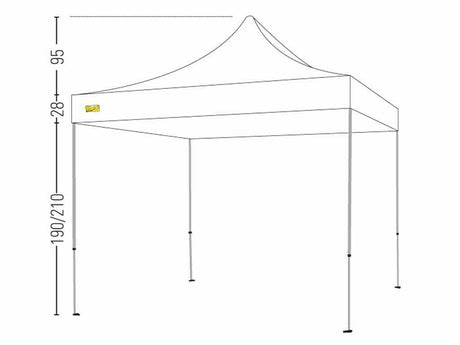 BERTONI VELOX 3X3 GAZEBO PIEGHEVOLE AUTOMATICO - TIMESPORT24