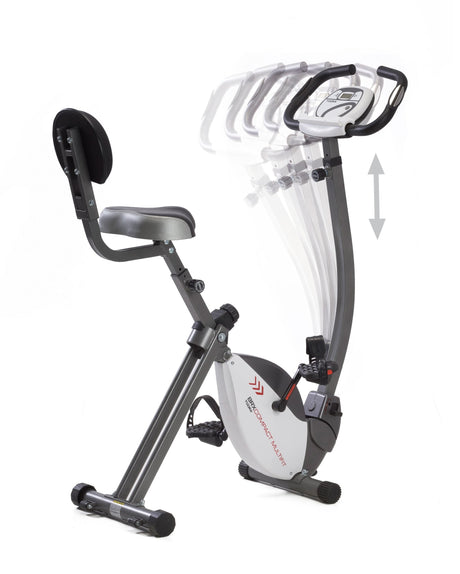 Brx-compact Multifit Cyclette Salvaspazio Accesso Facilitato E Manubrio Regolabile In Altezza E Inclinazione Toorx Cod.brx-compact-mfit Gym Bike Bici da Camera Richiudibile - TIMESPORT24