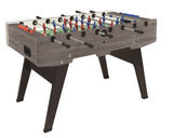 Champion Oak Gray Football Table with Retracting Rods and Folding Legs - Garlando table football table with 50 free balls cod. CHAMPGRRCVL 