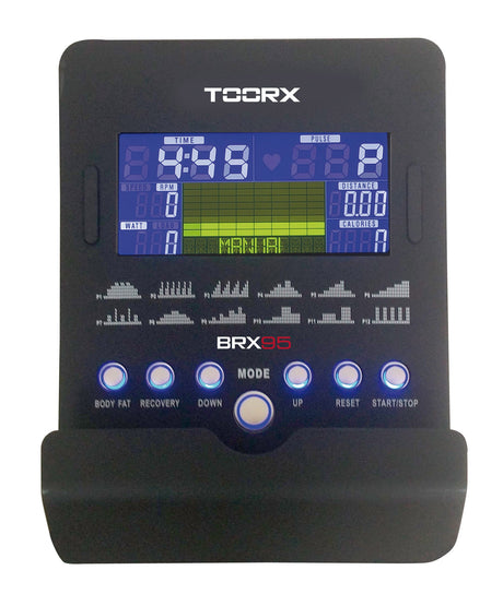 Brx-95 Hrc Cyclette Toorx Con Accesso Facilitato Elettromagnetica Con Ricevitore Wireless - Volano 10 Kg - Peso Utente 125 Kg Fitness Gym Bike Bici da Camera cod. BRX-95 - TIMESPORT24