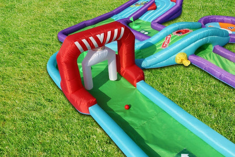 Gioco Gonfiabile Mini Golf Art.9923 - Mis.370 x 303 Cm Motore Incluso - TIMESPORT24