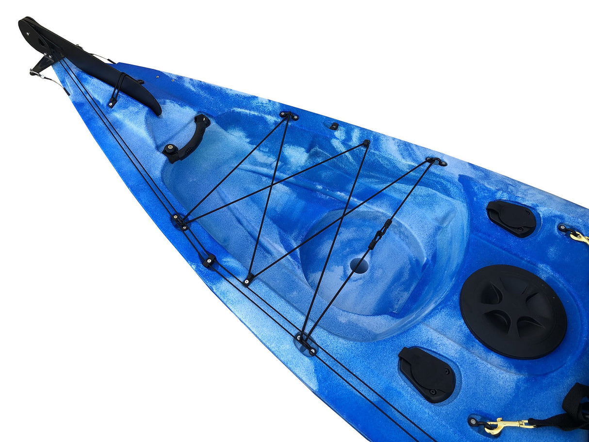 Prestige 4.0 Fishing Big Mama Kayak V.2020 Canoa 400 Cm Con 2 Portacanne+ 3 Gavoni + Timone+ Pagaia + Seggiolino - TIMESPORT24