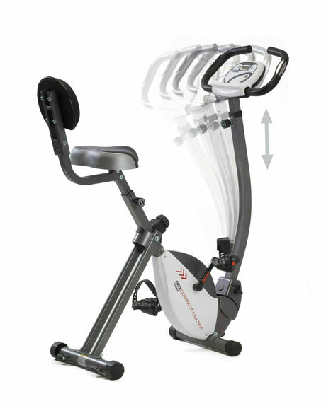 Bici da Camera Richiudibile Brx-compact Multifit Cyclette Salvaspazio Accesso Facilitato E Manubrio Regolabile In Altezza E Inclinazione Toorx Cod.brx-compact-mfit Gym Bike - TIMESPORT24