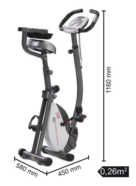 Bici da Camera Richiudibile Brx-compact Multifit Cyclette Salvaspazio Accesso Facilitato E Manubrio Regolabile In Altezza E Inclinazione Toorx Cod.brx-compact-mfit Gym Bike - TIMESPORT24