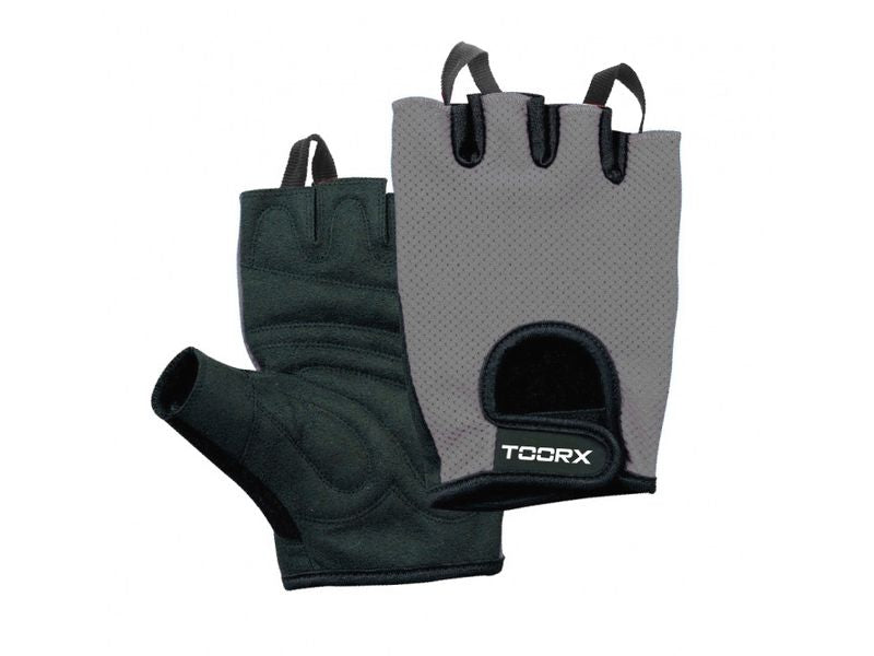 Guanti in Pelle Scamosciata e Microrete - Taglia XL - Nero-Nero Linea Toorx AHF-236 - TIMESPORT24