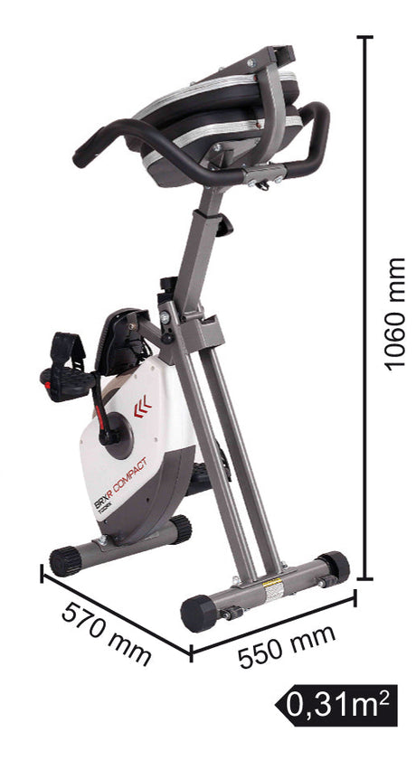 Brx-rcompact Cyclette Orizzontale Salvaspazio Toorx Cod.brx-rcompact Gym Bike Bici da Camera - TIMESPORT24