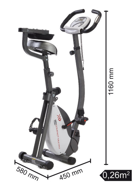 Brx-compact Multifit Cyclette Salvaspazio Accesso Facilitato E Manubrio Regolabile In Altezza E Inclinazione Toorx Cod.brx-compact-mfit Gym Bike Bici da Camera Richiudibile - TIMESPORT24