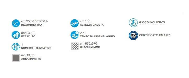 Altalena Trilli 2 Posti Sedili Piani /orsetto Per Disabili Cod.972PD A/B Da Interrare Open D Giochi - En 1176 Certificati Tuv Altalene Offerta In Vendita Su Timesport24 - TIMESPORT24