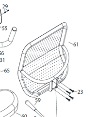 BRXR300-061 Schienale rif. 61 - TIMESPORT24